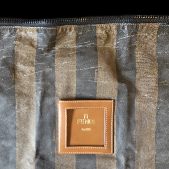 FENDI Penguin Stripe Large Clutch Zip Pouch - Picture 5 of 16